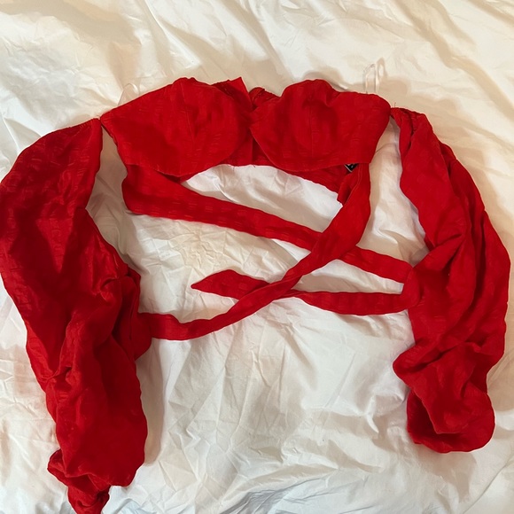 Off the shoulder crop top - Picture 3 of 4